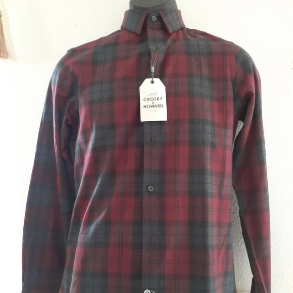 crosby. Shirts Crosby And Howard Small Red Long Sleeve Shirt Poshmark
